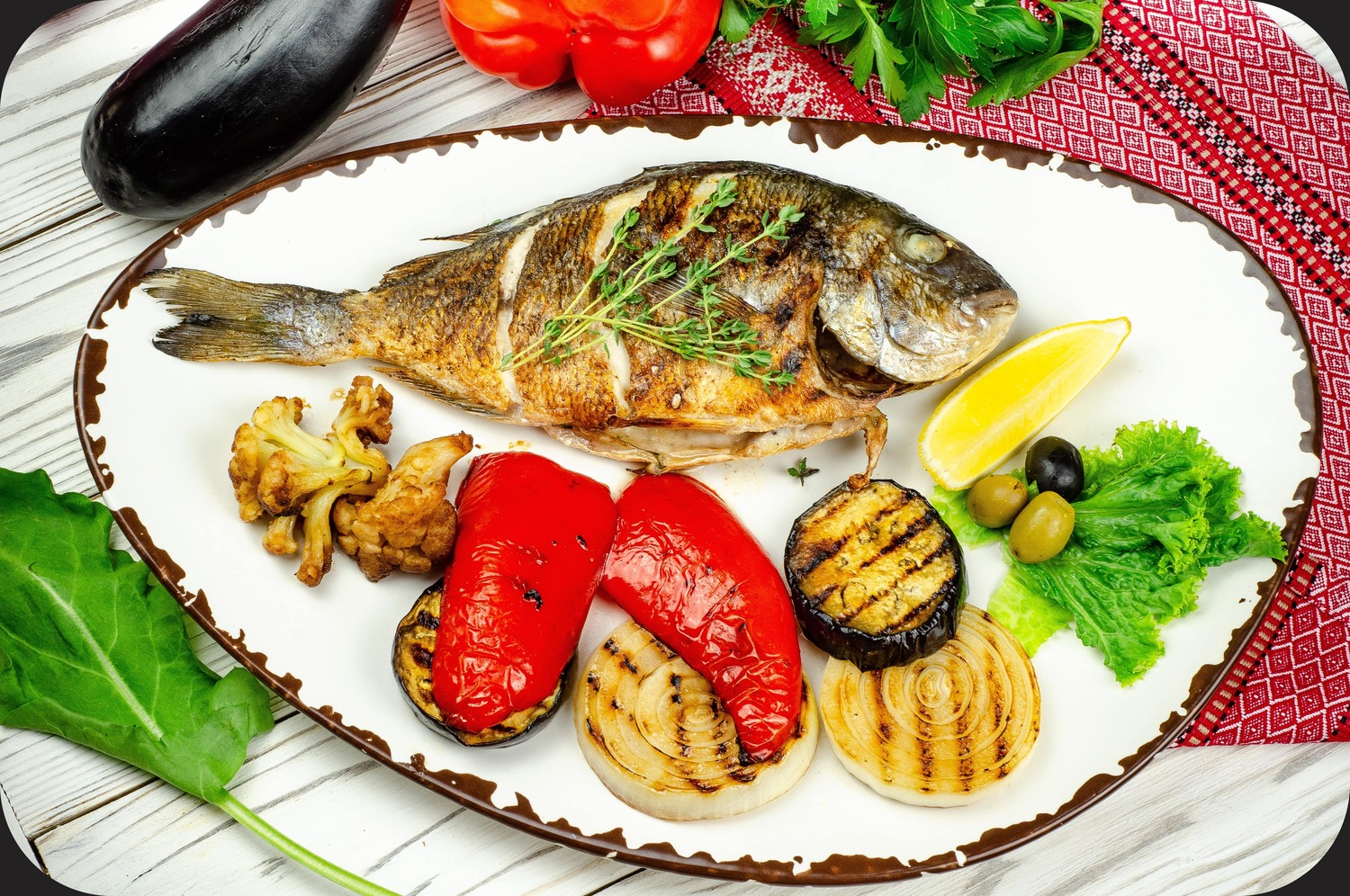 Дорадо с овощами Дорадо с овощами