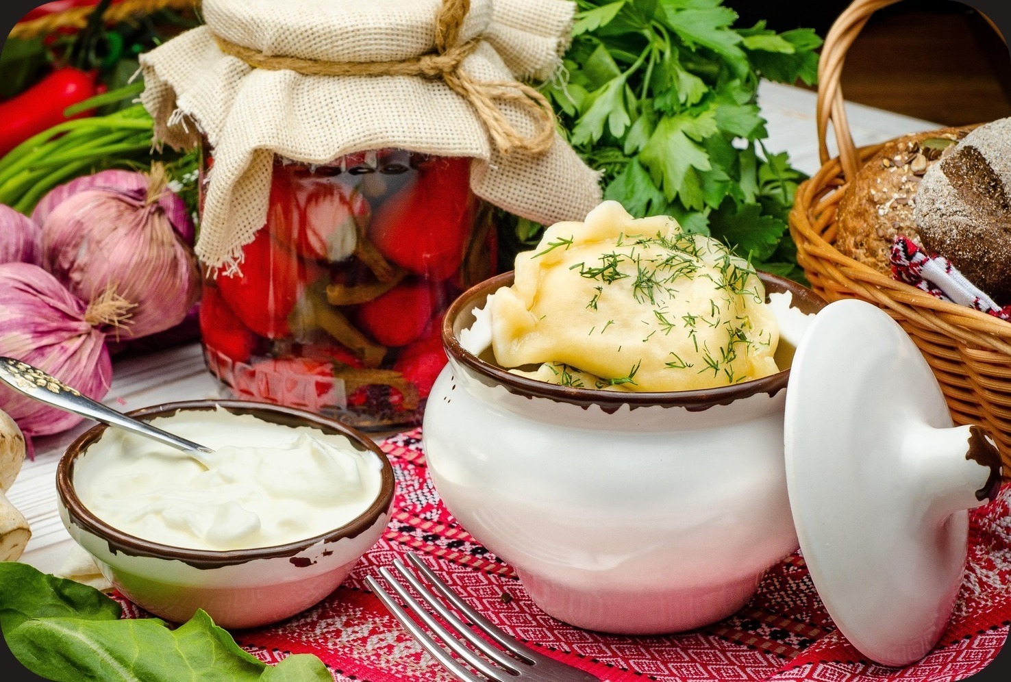 Вареники с картошкой и грибами Вареники с картошкой и грибами