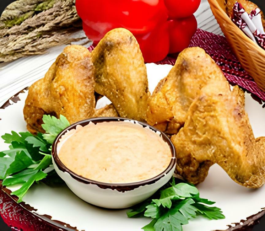 Куриные крылышки с соусом Куриные крылышки с соусом